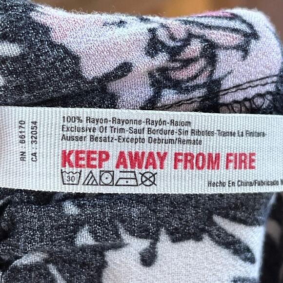 Free People Intimately Women's Late Night Printed Sleep Pants Black Size XS - Picture 9 of 9